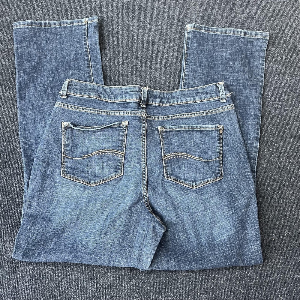 Lee Modern Series Curvy Fit Bootcut Jeans Womens 18 Medium Blue Stretch Denim